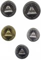 Набор из 5 монет Никарагуа 1997-2007 год