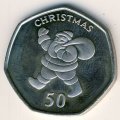 Гибралтар 50 пенсов 2004 год
