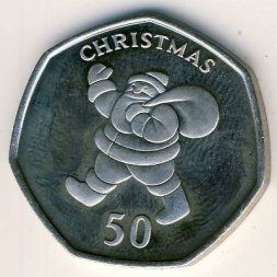 Гибралтар 50 пенсов 2004 год