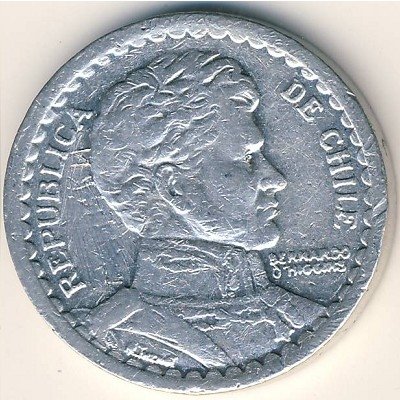 Чили 1 песо 1957 год