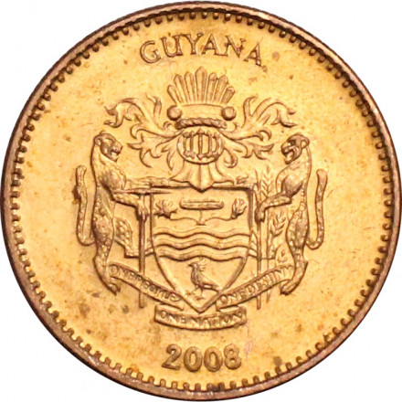 Гайана 1 доллар 2008 год - Рисовый колос