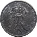 Дания 1 эре 1962 год - Король Фредерик IX (цинк)