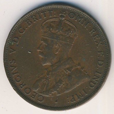 Австралия 1 пенни 1933 год - Король Георг V