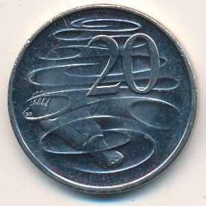 Австралия 20 центов 2012 год - Утконос