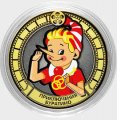 «Приключения Буратино» - Цветная гравированная монета 10 рублей