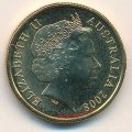 Австралия 1 доллар 2008 год - 100-летие герба Австралии