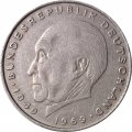 ФРГ 2 марки 1971 год (D) - Конрад Аденауэр, 20 лет Федеративной Республике (1949-1969)