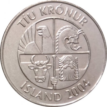 Исландия 10 крон 2004 год - Мойва