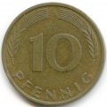 ФРГ 10 пфеннигов 1987 год - G
