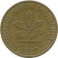 ФРГ 10 пфеннигов 1987 год - G