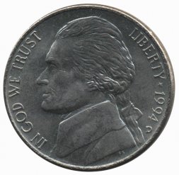 США 5 центов 1994 год - Томас Джефферсон (D)