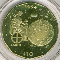 Маршалловы острова 10 долларов 1994 год