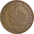 ФРГ 10 пфеннигов 1982 год (J)