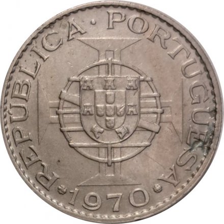 Тимор 10 эскудо 1970 год