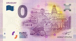 Сборная Уругвая - Сувенирная банкнота 0 евро 2018 год