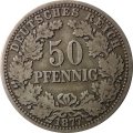 Германия 50 пфеннигов 1877 год (Отметка монетного двора: &quot;H&quot; - Дармштадт)
