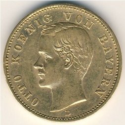 Бавария 20 марок 1905 год