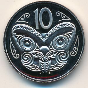 Новая Зеландия 10 центов 1988 год (Proof)