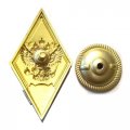Знак (ромб) об окончании Академии ФСБ РФ, белый, с удостоверением