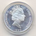Острова Кука 50 долларов 1990 год - Снежный баран