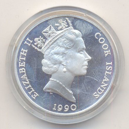 Острова Кука 50 долларов 1990 год - Снежный баран