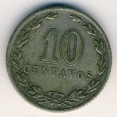 Аргентина 10 сентаво 1939 год