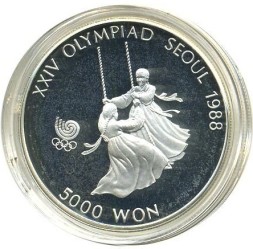 Южная Корея 5000 вон 1987 год
