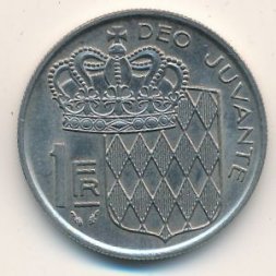 Монако 1 франк 1976 год