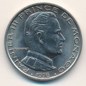 Монако 1 франк 1976 год