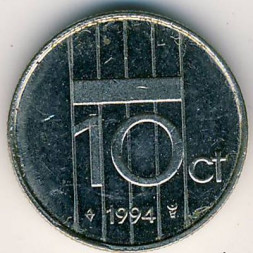 Нидерланды 10 центов 1994 год