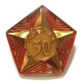 Значок 30 лет Победы. Звезда (оргстекло)