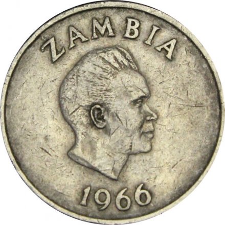 Замбия 2 шиллинга 1966 год