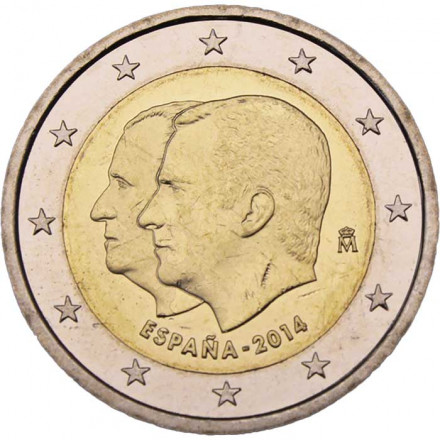 Испания 2 евро 2014 год - Король Филипп VI