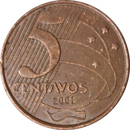 Бразилия 5 сентаво 2001 год