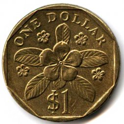 Сингапур 1 доллар 2008 год