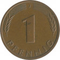 ФРГ 1 пфенниг 1991 год (J)