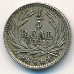 Монета Гватемала 1/4 реала 1900 год