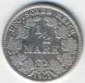 Германия 1/2 марки 1905 год (А)