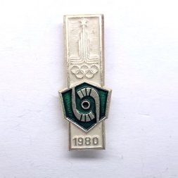 Значок. Олимпиада 1980 Хоккей