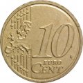 Бельгия 10 евроцентов 2010 год - Король Альберт II