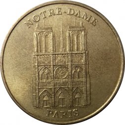Жетон Monnaie de Paris. Notre-Dame. 2003
