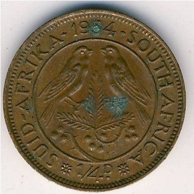 ЮАР 1/4 пенни 1954 год