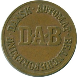 Игровой жетон Дания. Dansk Automat Brancheforening