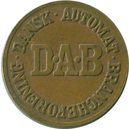 Игровой жетон Дания. Dansk Automat Brancheforening