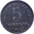 Германия 5 пфеннигов 1917 год (G)