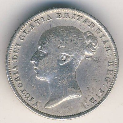 Великобритания 6 пенсов 1853 год