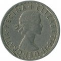 Великобритания 1/2 кроны 1953 год