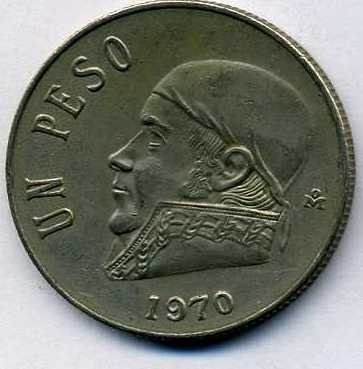 Мексика 1 песо 1970 год