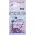 Бермудские острова 10 долларов 2009 год - Голубая рыба-ангел UNC