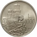 Сан-Марино 1000 лир 1988 год - Башня Гуаита (Прима-Торре)